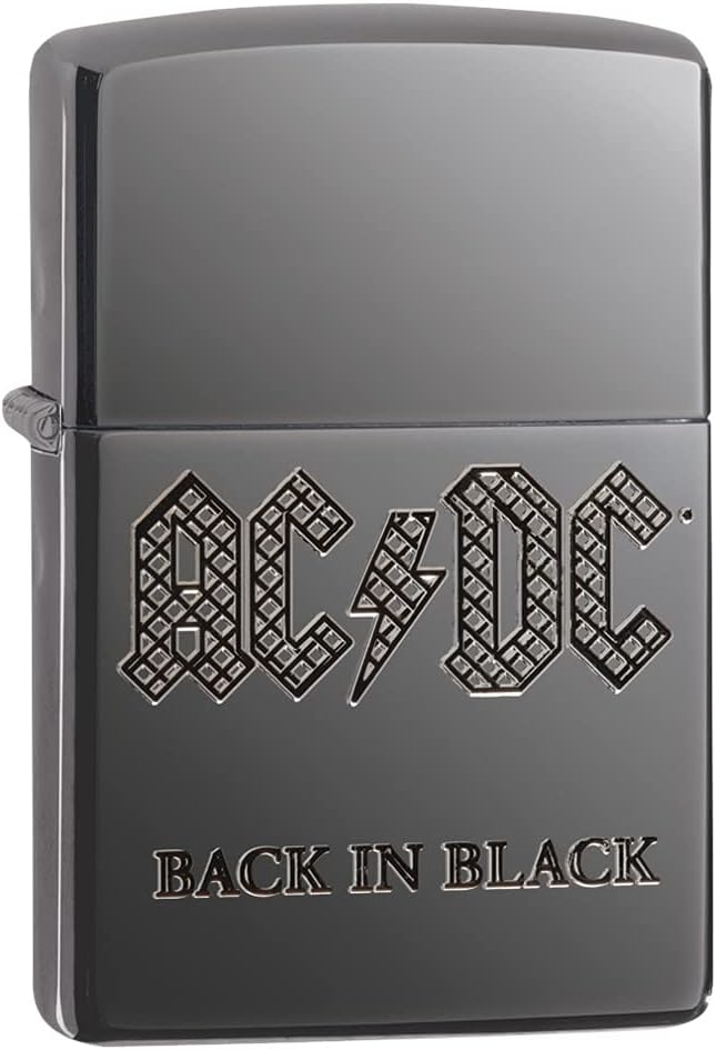 Zippo Lighter, Armor High Polish Black Ice, Standard Size