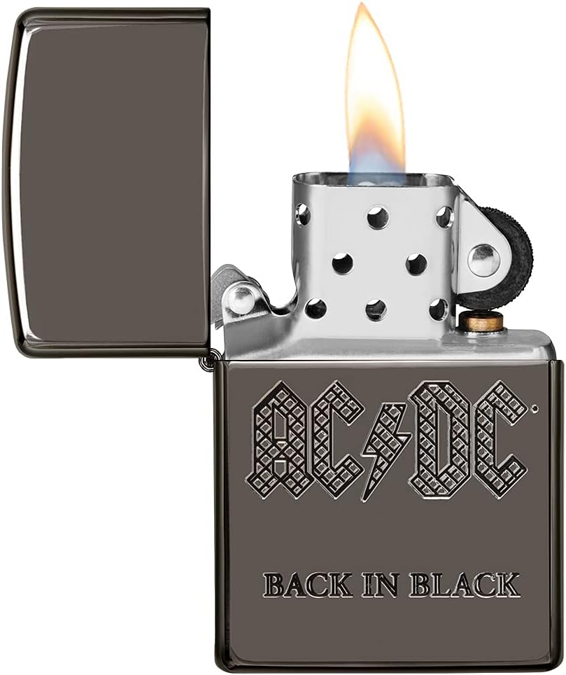 Zippo Lighter, Armor High Polish Black Ice, Standard Size
