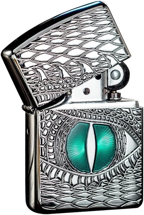 ZIPPO 28807 Windproof Lighter DRAGON EYE High Polish Chrome Armor