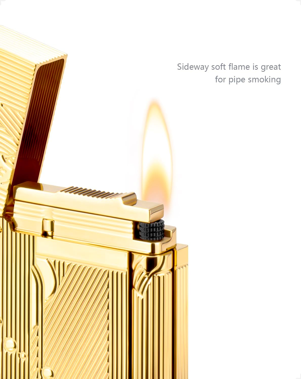 Sanji Lighter, Unique Cool Vintage Trench Lighters for Men, Anime One Piece Lighter, Gift for Men, Soft Flame, Without Butane