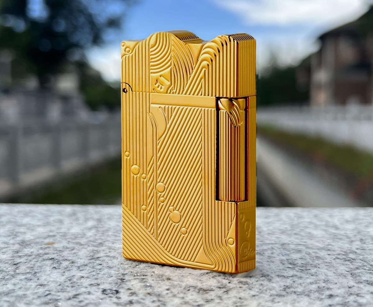 Trench Sleeping Mermaid Lighter, Sanji One-Piece Lighter, Refillable, Cling Sound, Adjustable Soft Flame, Gift for Men Dad Boyfriend Husband, Without Butane