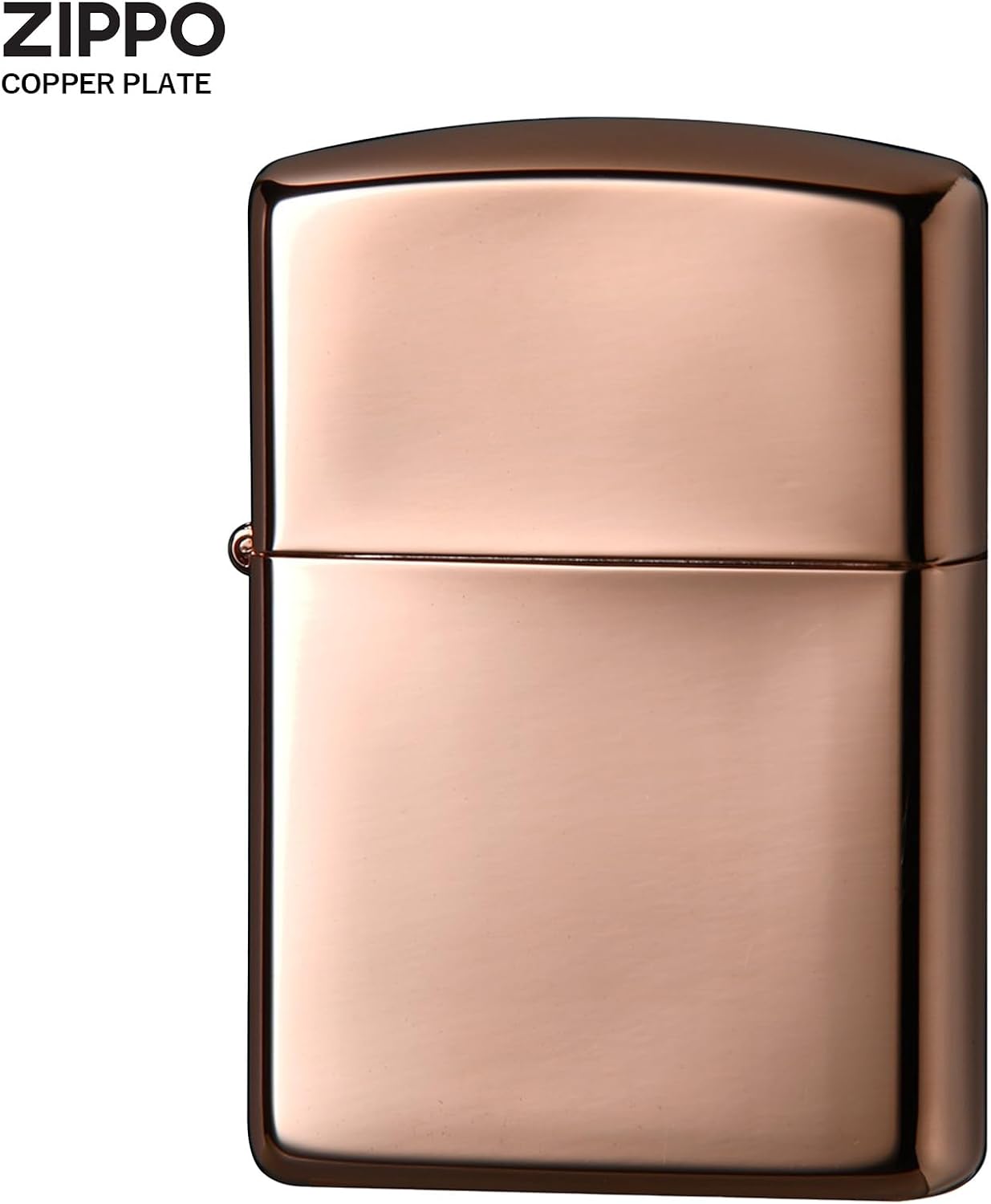 Zippo 162-3HP Windproof Brass COPPER PLATE COPPER PLATE COPPER PLATE COPPER PLATE Lighter, Mirror Finish Armor with Special Sticker