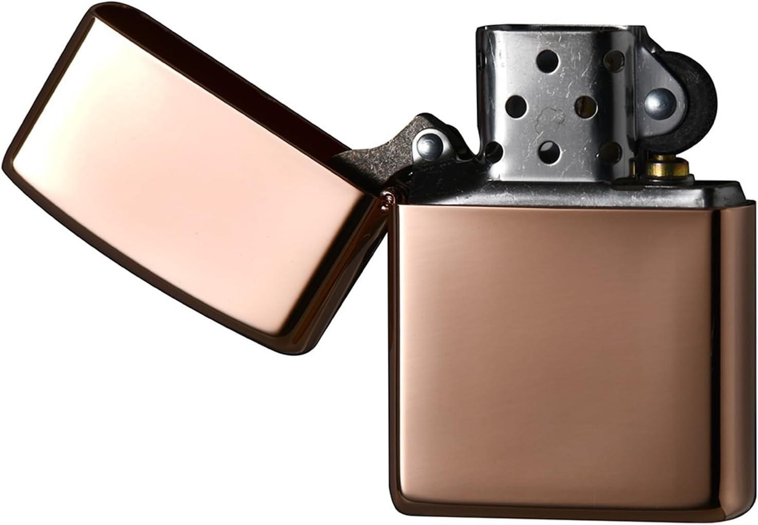 Zippo 162-3HP Windproof Brass COPPER PLATE COPPER PLATE COPPER PLATE COPPER PLATE Lighter, Mirror Finish Armor with Special Sticker