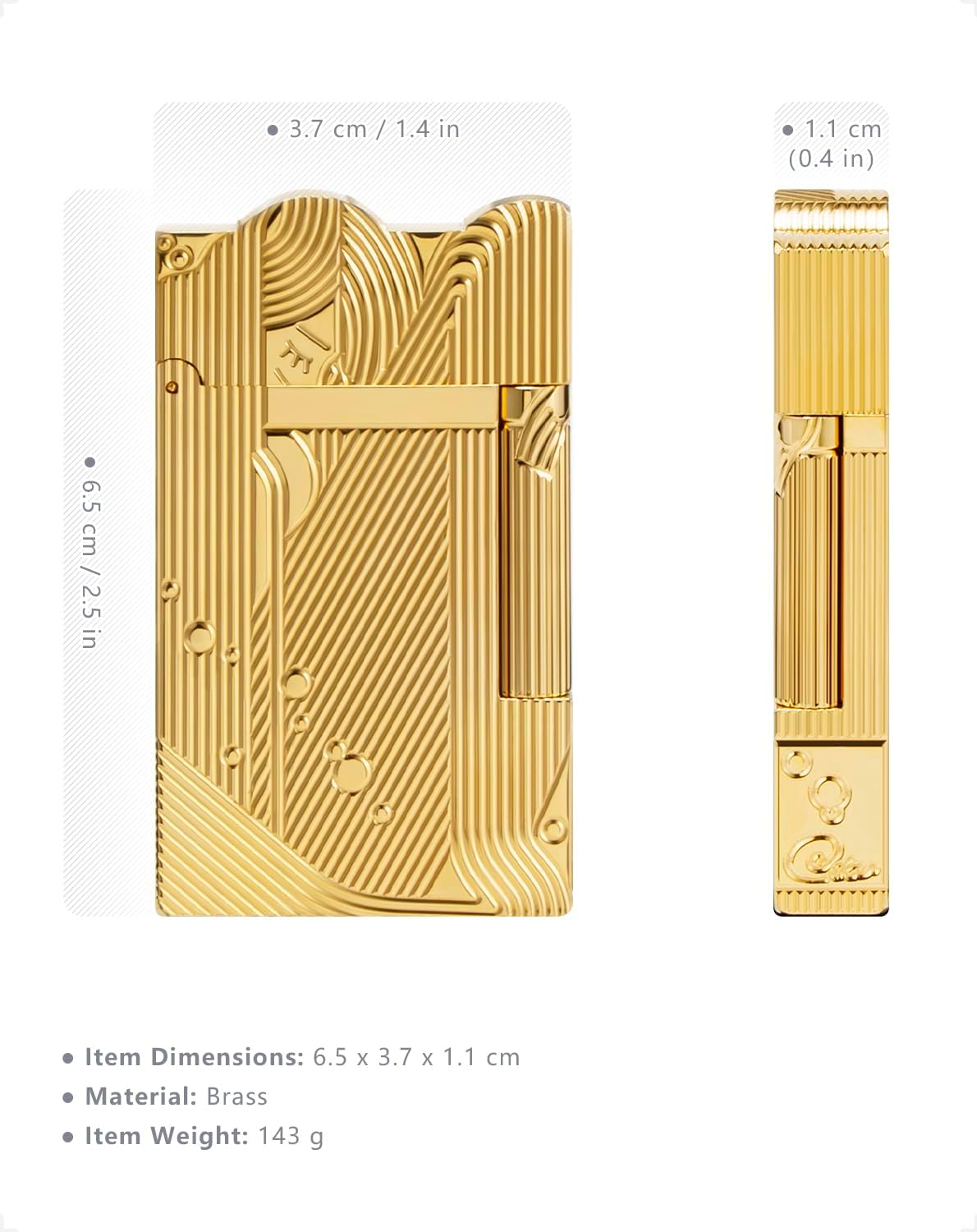 Sanji Lighter, Unique Cool Vintage Trench Lighters for Men, Anime One Piece Lighter, Gift for Men, Soft Flame, Without Butane