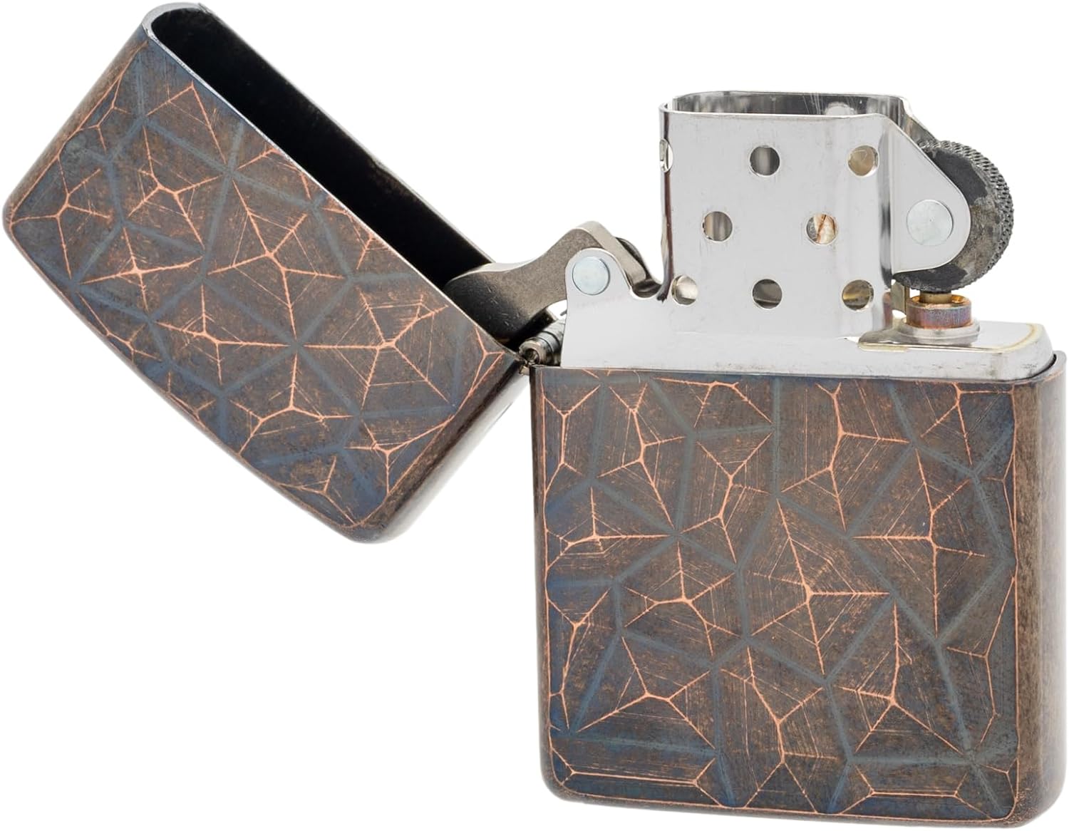 Zippo NEO Meteor CpB Windproof, Brass, Armor-Based, Copper Barrel, Double-Sided, Includes Special Sticker